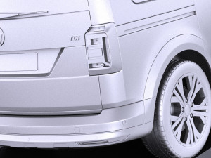 Volkswagen Caddy Alltrack 2018 vray 3D Model