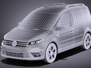 Volkswagen Caddy Alltrack 2018 vray 3D Model