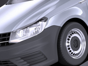 Volkswagen Caddy Cargo Van 2018 vray 3D 모델