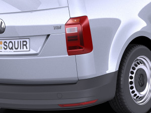 Volkswagen Caddy Cargo Van 2018 vray 3D 모델