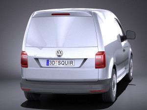 Volkswagen Caddy Cargo Van 2018 vray 3D 모델