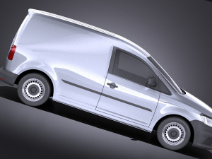 Volkswagen Caddy Cargo Van 2018 vray 3D 모델