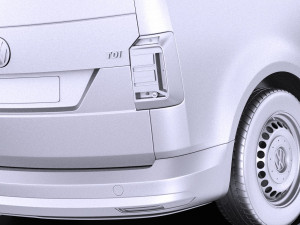 Volkswagen Caddy Cargo Van 2018 vray 3D 모델