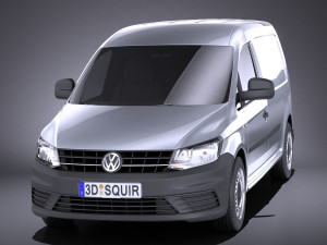 Volkswagen Caddy Maxi 2018 vray Model 3D