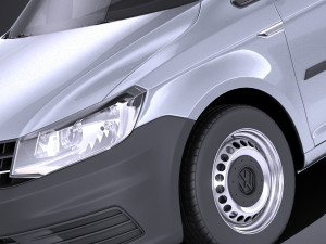 Volkswagen Caddy Maxi 2018 vray Model 3D