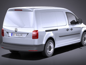 Volkswagen Caddy Maxi 2018 vray Model 3D