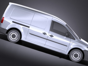 Volkswagen Caddy Maxi 2018 vray Model 3D