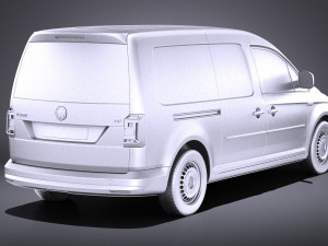 Volkswagen Caddy Maxi 2018 vray Model 3D
