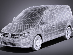 Volkswagen Caddy Maxi 2018 vray Model 3D