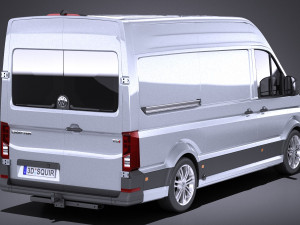 Volkswagen Crafter 2018 vray 3D 모델
