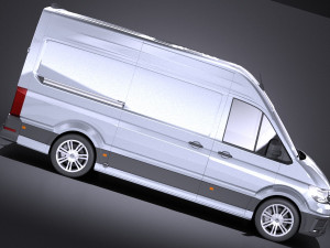 Volkswagen Crafter 2018 vray 3D 모델
