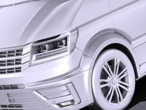 Volkswagen Crafter 2018 vray 3D 모델