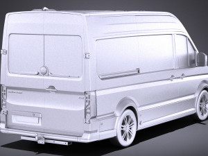 Volkswagen Crafter 2018 vray 3D 모델