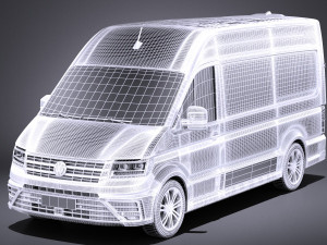 Volkswagen Crafter 2018 vray 3D 모델