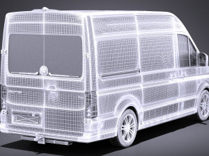 Volkswagen Crafter 2018 vray 3D 모델