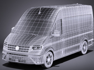 Volkswagen Crafter 2018 vray 3D 모델