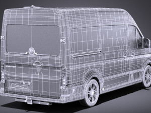 Volkswagen Crafter 2018 vray 3D 모델