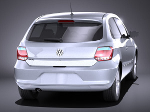 Volkswagen Gol 2013 vray 3D मॉडल