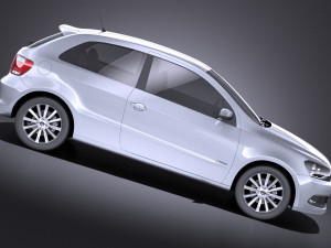 Volkswagen Gol 2013 vray 3D मॉडल