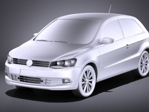 Volkswagen Gol 2013 vray 3D मॉडल