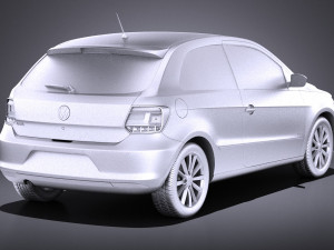 Volkswagen Gol 2013 vray 3D मॉडल