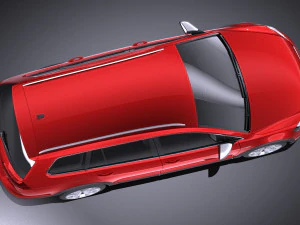 Volkswagen Golf Alltrack 2016 vray 3D Model