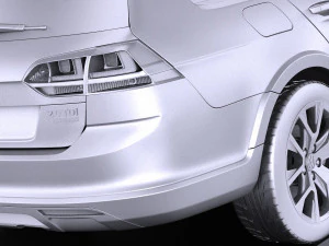 Volkswagen Golf Alltrack 2016 vray 3D Model