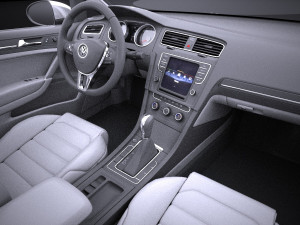 Volkswagen Golf Alltrack 2016 vray 3D Модель