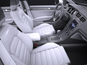 Volkswagen Golf Alltrack 2016 vray 3D Модель
