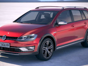 Volkswagen Golf Alltrack 2019 3D Model