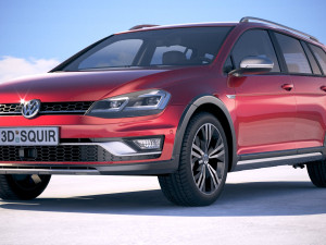 Volkswagen Golf Alltrack 2019 Modelo 3D