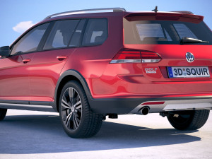 Volkswagen Golf Alltrack 2019 Modelo 3D