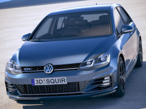 Volkswagen Golf GTD 2017 3D Model