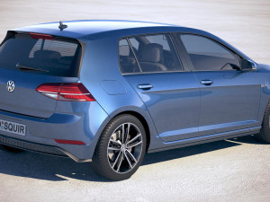 Volkswagen Golf GTD 2017 3D Model