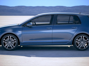 Volkswagen Golf GTD 2017 3D Model