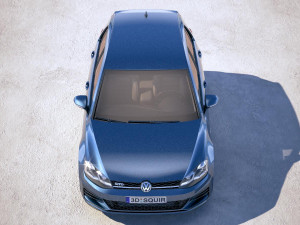 Volkswagen Golf GTD 2017 3D Model