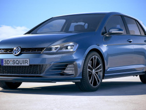 Volkswagen Golf GTD 2017 3D Model