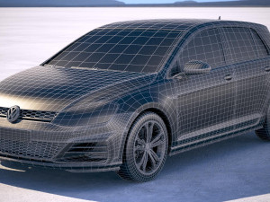 Volkswagen Golf GTD 2017 3D Model