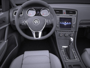 Volkswagen Golf GTE 2015 vray Modello 3D
