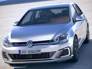 Volkswagen Golf GTE 2017 3D Model