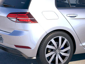 Volkswagen Golf GTE 2017 3D Model