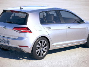 Volkswagen Golf GTE 2017 3D Модель
