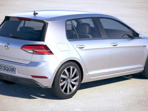 Volkswagen Golf GTE 2017 3D Model
