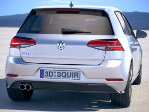 Volkswagen Golf GTE 2017 3D Model