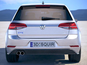 Volkswagen Golf GTE 2017 3D Model