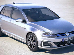 Volkswagen Golf GTE 2017 3D Model