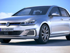 Volkswagen Golf GTE 2017 3D Model
