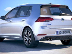 Volkswagen Golf GTE 2017 3D Model