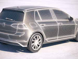 Volkswagen Golf GTE 2017 3D Модель