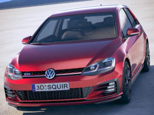 Volkswagen Golf GTI 2017 3D Model